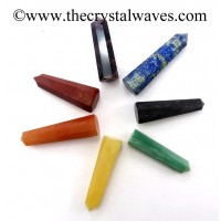  2" to 3" Pencil 6 to 8 Facets Chakra Set 